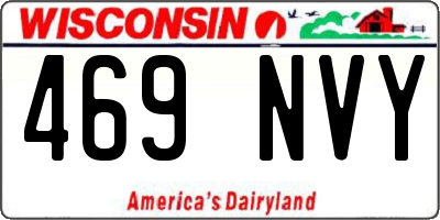 WI license plate 469NVY
