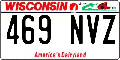WI license plate 469NVZ