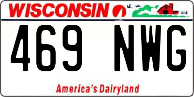 WI license plate 469NWG