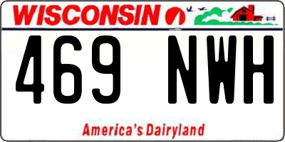 WI license plate 469NWH
