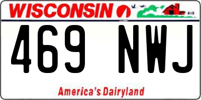 WI license plate 469NWJ