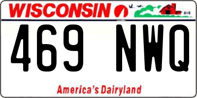 WI license plate 469NWQ