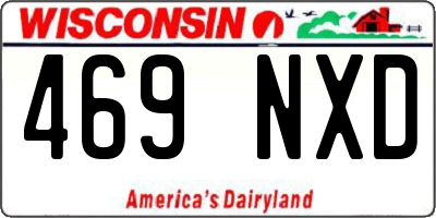 WI license plate 469NXD