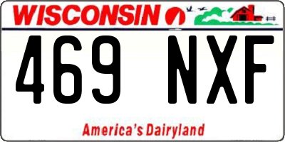 WI license plate 469NXF