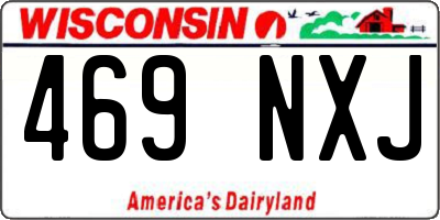 WI license plate 469NXJ