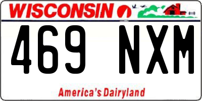 WI license plate 469NXM