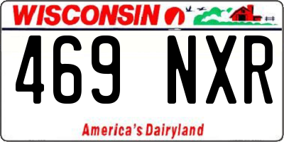 WI license plate 469NXR