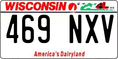 WI license plate 469NXV