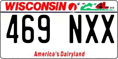 WI license plate 469NXX