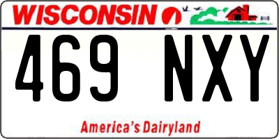 WI license plate 469NXY
