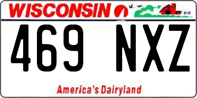 WI license plate 469NXZ