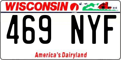 WI license plate 469NYF
