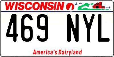 WI license plate 469NYL