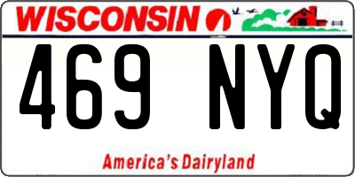 WI license plate 469NYQ
