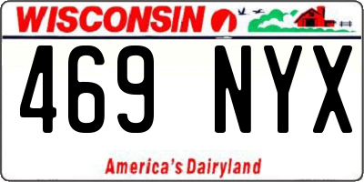 WI license plate 469NYX