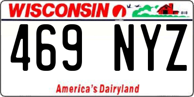 WI license plate 469NYZ