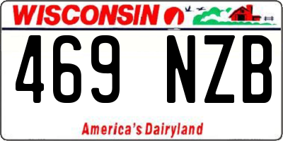 WI license plate 469NZB