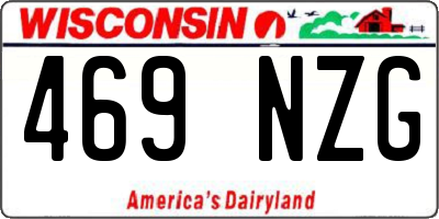 WI license plate 469NZG