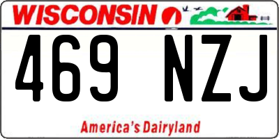 WI license plate 469NZJ