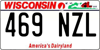 WI license plate 469NZL