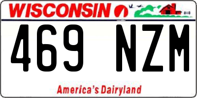 WI license plate 469NZM