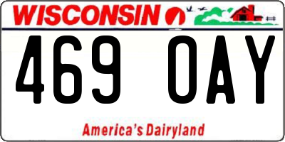 WI license plate 469OAY