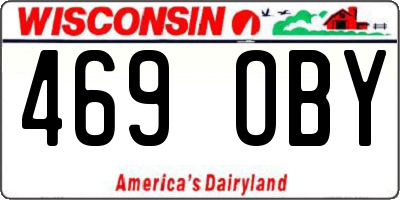WI license plate 469OBY