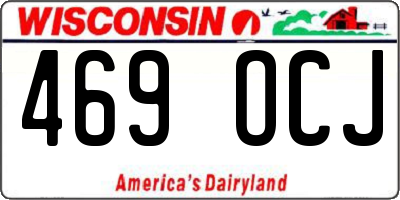 WI license plate 469OCJ