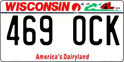 WI license plate 469OCK