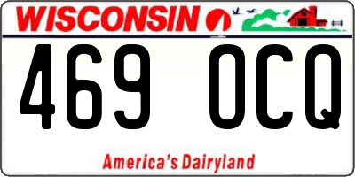 WI license plate 469OCQ