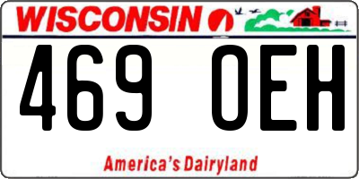 WI license plate 469OEH