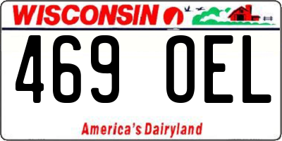 WI license plate 469OEL