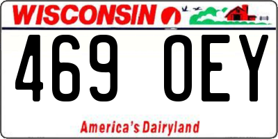 WI license plate 469OEY