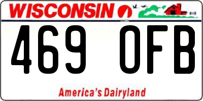 WI license plate 469OFB