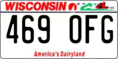 WI license plate 469OFG