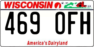 WI license plate 469OFH