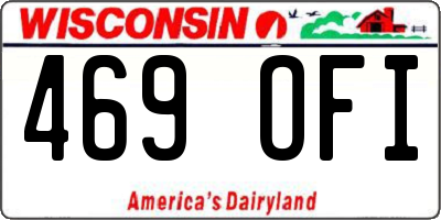 WI license plate 469OFI