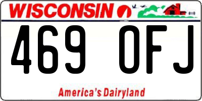 WI license plate 469OFJ