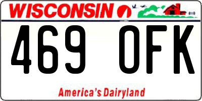 WI license plate 469OFK