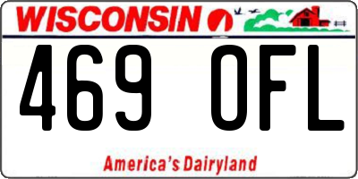 WI license plate 469OFL