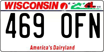 WI license plate 469OFN