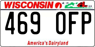 WI license plate 469OFP