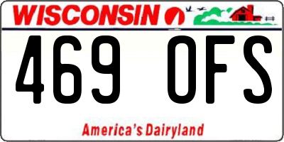 WI license plate 469OFS