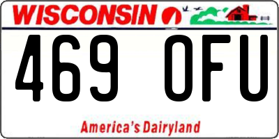 WI license plate 469OFU
