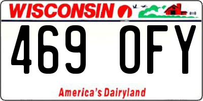 WI license plate 469OFY
