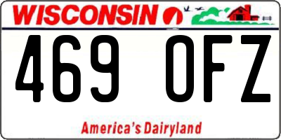 WI license plate 469OFZ