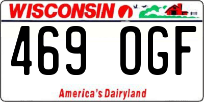 WI license plate 469OGF