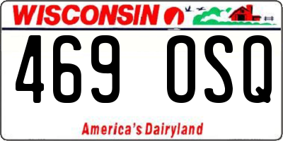 WI license plate 469OSQ