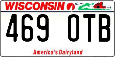 WI license plate 469OTB