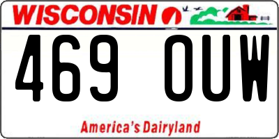 WI license plate 469OUW